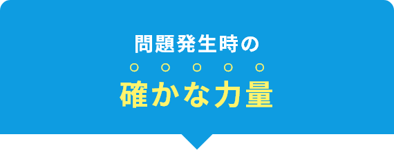 問題発生時の確かな力量